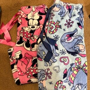 Disney Pajama Bottoms - Pink and Light Blue